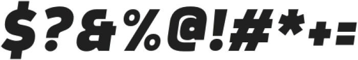 Rohyt Geometric ExtraBold Italic otf (700) Font OTHER CHARS