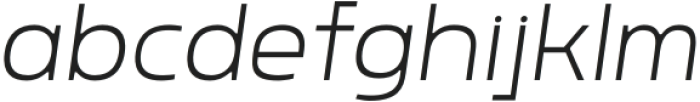 Rohyt Geometric ExtraLight Italic otf (200) Font LOWERCASE