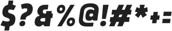 Rohyt Geometric Slim Bold Italic otf (700) Font OTHER CHARS
