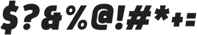 Rohyt Geometric Slim ExtraBold Italic otf (700) Font OTHER CHARS