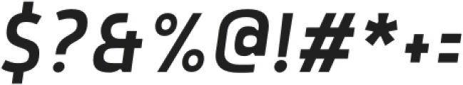 Rohyt Geometric Slim SemiLight Italic otf (300) Font OTHER CHARS