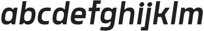 Rohyt Geometric Slim SemiLight Italic otf (300) Font LOWERCASE