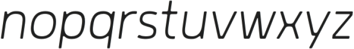 Rohyt Slim ExtraLight Italic otf (200) Font LOWERCASE