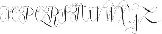 Roicamonta Curly otf (400) Font UPPERCASE