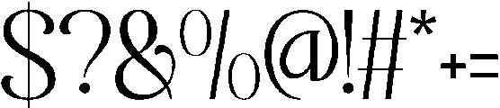 Roilega Light otf (300) Font OTHER CHARS