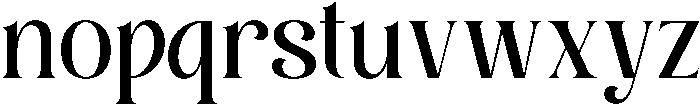 Roilega Medium otf (500) Font LOWERCASE