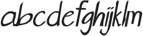 Rokas Italic otf (400) Font LOWERCASE