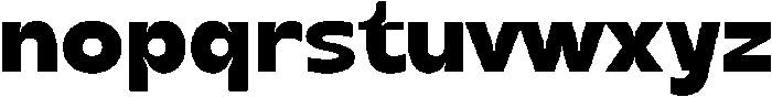 Roketto Regular otf (400) Font LOWERCASE