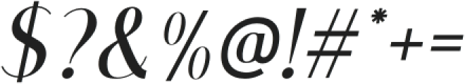 Roku-Italic otf (400) Font OTHER CHARS