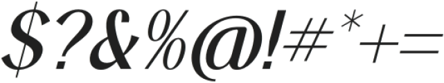Rokuna Alenthush Italic otf (400) Font OTHER CHARS
