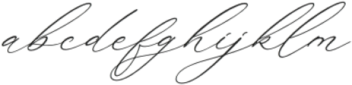 Rokuna Alenthush Script Italic otf (400) Font LOWERCASE