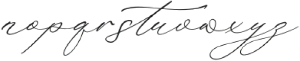 Rokuna Alenthush Script Italic otf (400) Font LOWERCASE