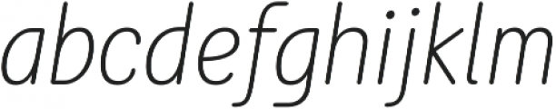 Rolade Italic Thin otf (100) Font LOWERCASE