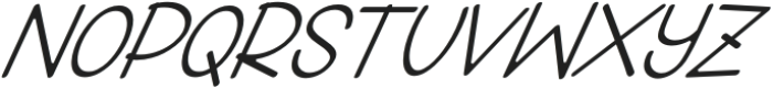 Rolanzo Thin Italic otf (100) Font UPPERCASE