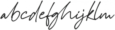 Rolasan Signature otf (400) Font LOWERCASE