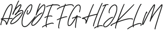 Rolling Signature otf (400) Font UPPERCASE