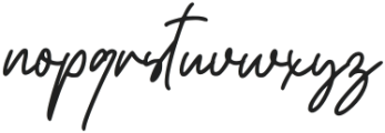 Rolling Signature otf (400) Font LOWERCASE