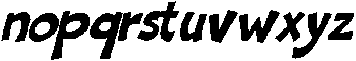 RollingStonesSlant-Regular otf (400) Font LOWERCASE