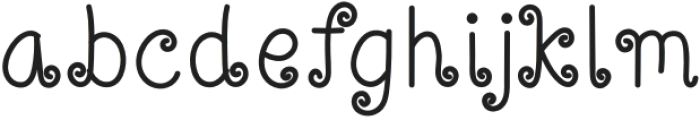 Rolly Regular otf (400) Font LOWERCASE