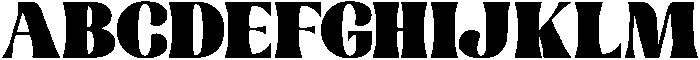 Roma & Nova Regular otf (400) Font UPPERCASE