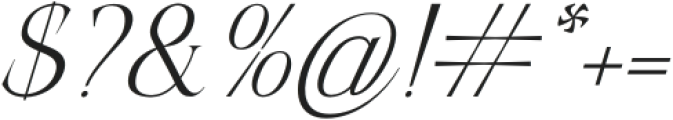 RomanEditorial-Italic otf (400) Font OTHER CHARS