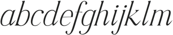 RomanEditorial-Italic otf (400) Font LOWERCASE