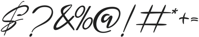 Romance Signature Regular otf (400) Font OTHER CHARS