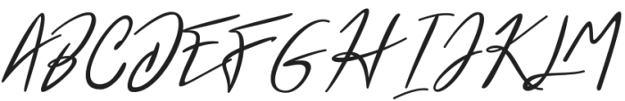Romance Signature Regular otf (400) Font UPPERCASE