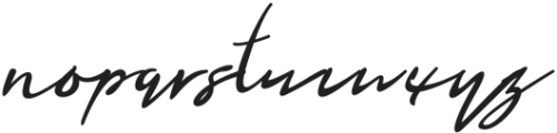 Romance Signature Regular otf (400) Font LOWERCASE