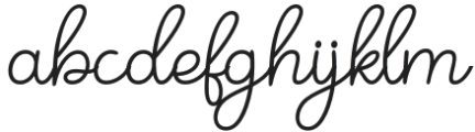 Romance Sunshine Monoline Regular otf (400) Font LOWERCASE