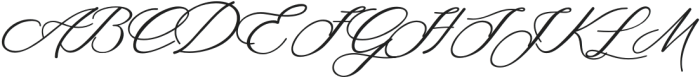RomanceRomantic Script otf (400) Font UPPERCASE