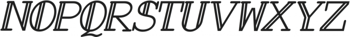 Romans Line Italic otf (400) Font UPPERCASE