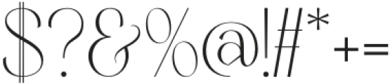 Romans lovers Thin otf (100) Font OTHER CHARS