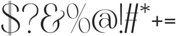 Romans lovers UltraLight otf (300) Font OTHER CHARS