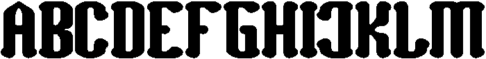Romantic Club Bold otf (700) Font UPPERCASE