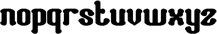 Romantic Club Bold otf (700) Font LOWERCASE