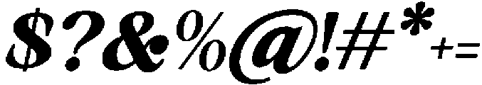 Romantic Editorial Black Italic otf (900) Font OTHER CHARS