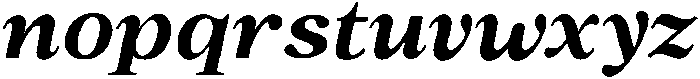 Romantic Editorial Extra Bold Italic otf (700) Font LOWERCASE