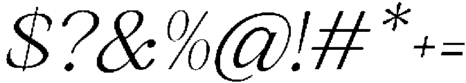 Romantic Editorial Extra Light Italic otf (200) Font OTHER CHARS