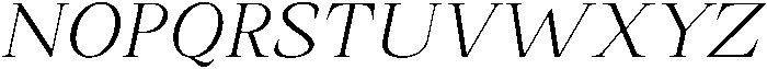 Romantic Editorial Extra Light Italic otf (200) Font UPPERCASE
