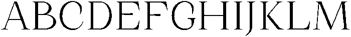 Romantic Editorial Extra Light otf (200) Font UPPERCASE