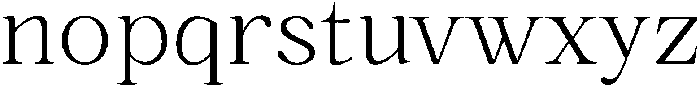 Romantic Editorial Extra Light otf (200) Font LOWERCASE