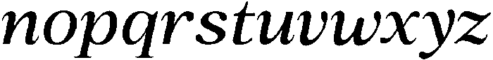 Romantic Editorial Medium Italic otf (500) Font LOWERCASE