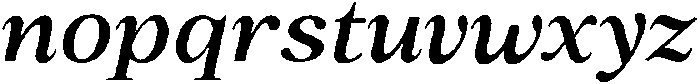 Romantic Editorial Semi Bold Italic otf (600) Font LOWERCASE