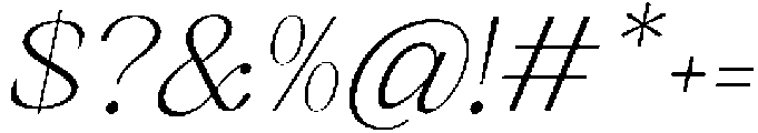 Romantic Editorial Thin Italic otf (100) Font OTHER CHARS