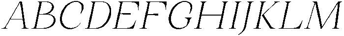 Romantic Editorial Thin Italic otf (100) Font UPPERCASE