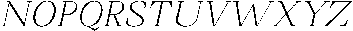 Romantic Editorial Thin Italic otf (100) Font UPPERCASE