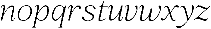 Romantic Editorial Thin Italic otf (100) Font LOWERCASE
