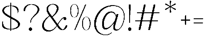 Romantic Editorial Thin otf (100) Font OTHER CHARS