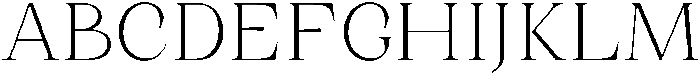 Romantic Editorial Thin otf (100) Font UPPERCASE